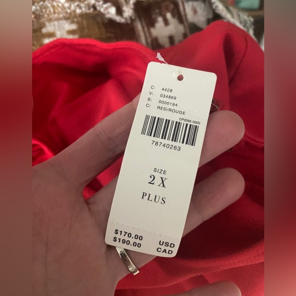 NWT Meave By Anthropologie Halter MIDI Red Dress 2X - Picture 8 of 14